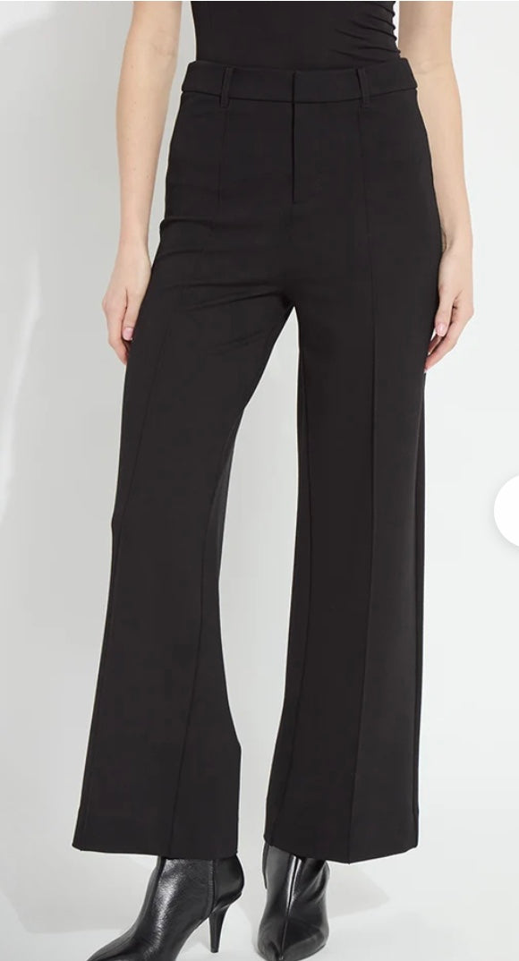 Nadia Zip Front Pant in Black by Lysse