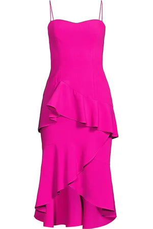 Barbados Dress in Vibrant Pink by Black Halo