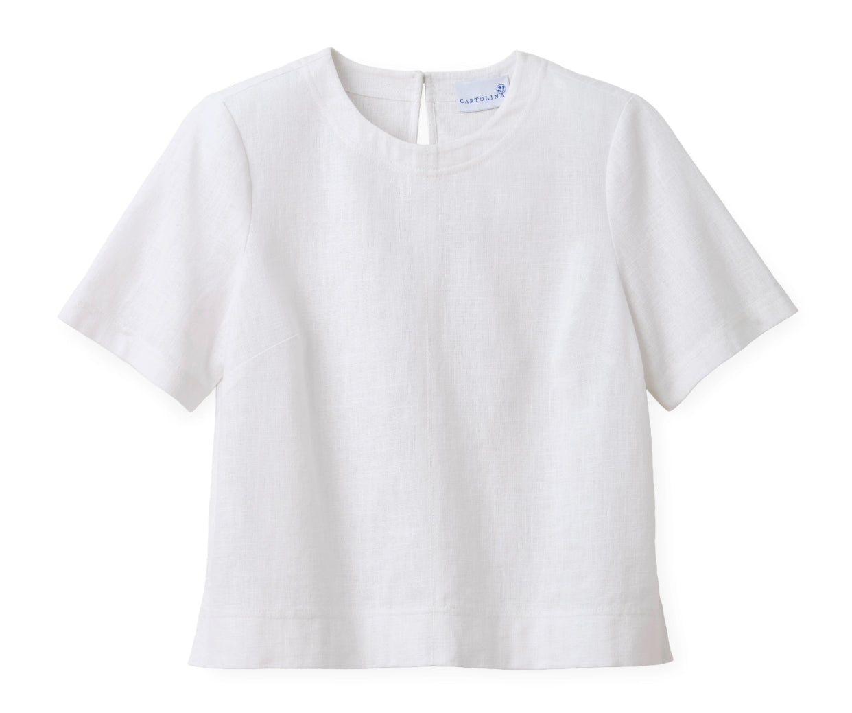 Chloe Top in Bright White by Cartolina