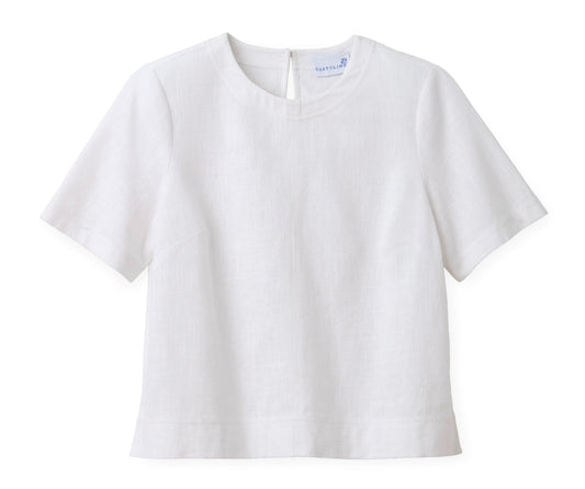 Chloe Top in Bright White by Cartolina