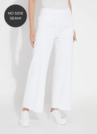 Wide Leg Cropped Pant in White by Lysse 3209