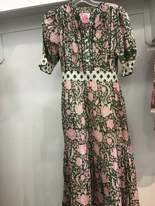 JC-21-S Dress in Olivien by SAL ROSA