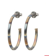 Everybody’s Favorite Hoop Small in Burnished Gunmetal by Sheila Fajl