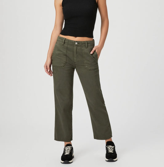 Kirby Straight Pant in Vintage Forester Green by Paige Jeans