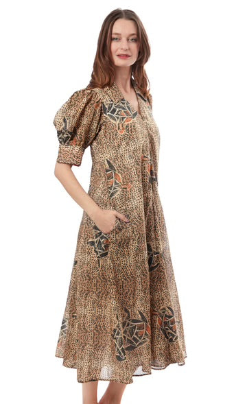 Montauk Dress Turtles Print by Dizzy Lizzie