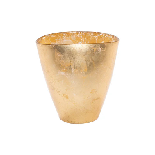 Moon Glass Small Vase in Gold by Vietri