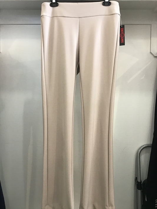 Microfiber Long Flare Pant in Tan P-25 by Krazy Larry