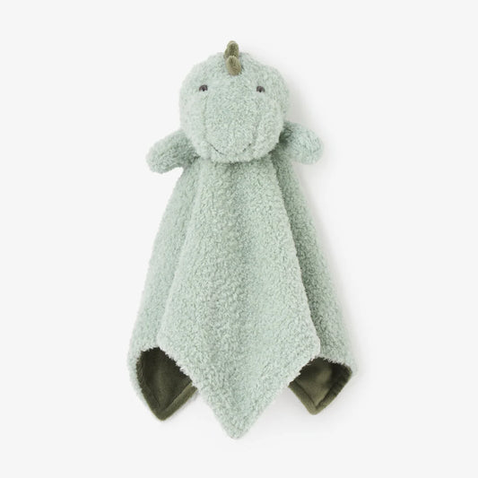 Baby Dino Security Blanket in Sage Green by Elegant Baby