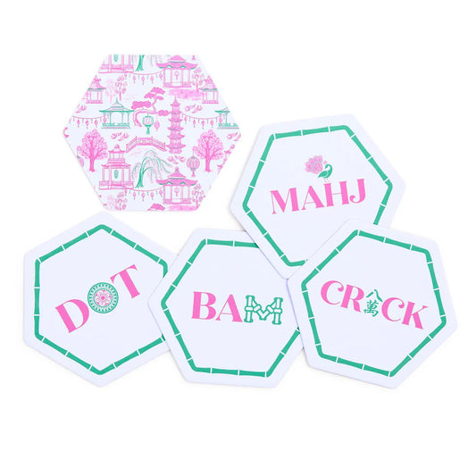 Lets Majh Set of 24 Heavyweight Paper Coasters by Two’s Company