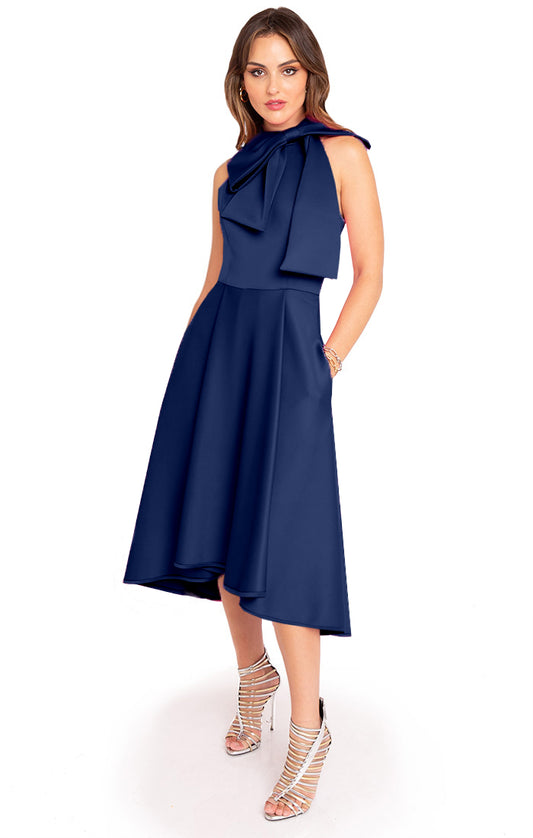 Ara Cocktail Dress in Pacific Blue by Black Halo