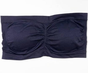 Strapless Bandeau Bralette in Navy by Yahada