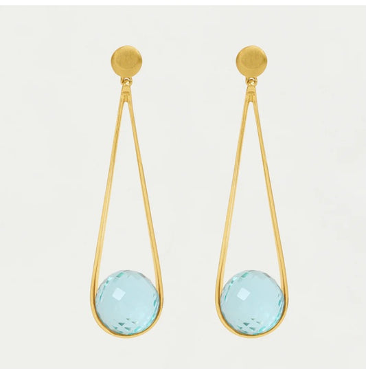 Mini Impanema Earrings in Sky Blue by Dean Davidson
