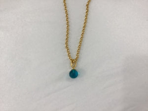 Manhattan Gemstone Pendant Necklace in Electric Blue by Dean Davidson