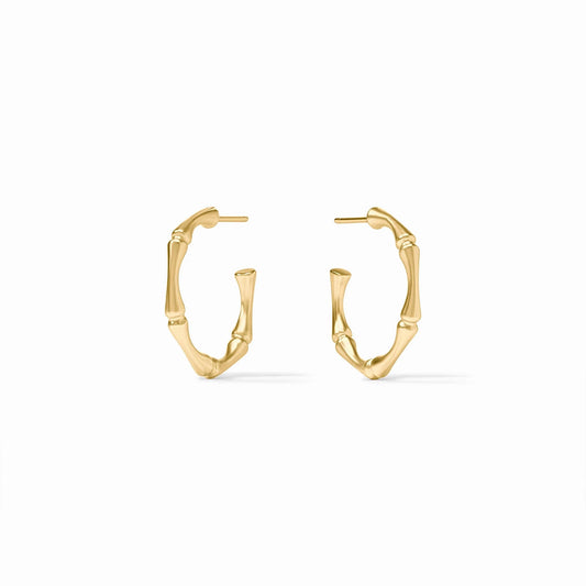 Bamboo Hoop in Gold Size Small by Julie Vos