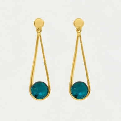 Mini Ipanema Earrings in Electric Blue by Dean Davidson