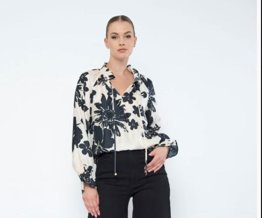 Irena Blouse in Jungle Fever by Flora Bea