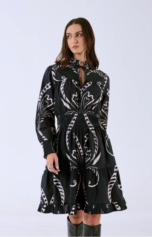 Alice Dress in Fountain Black