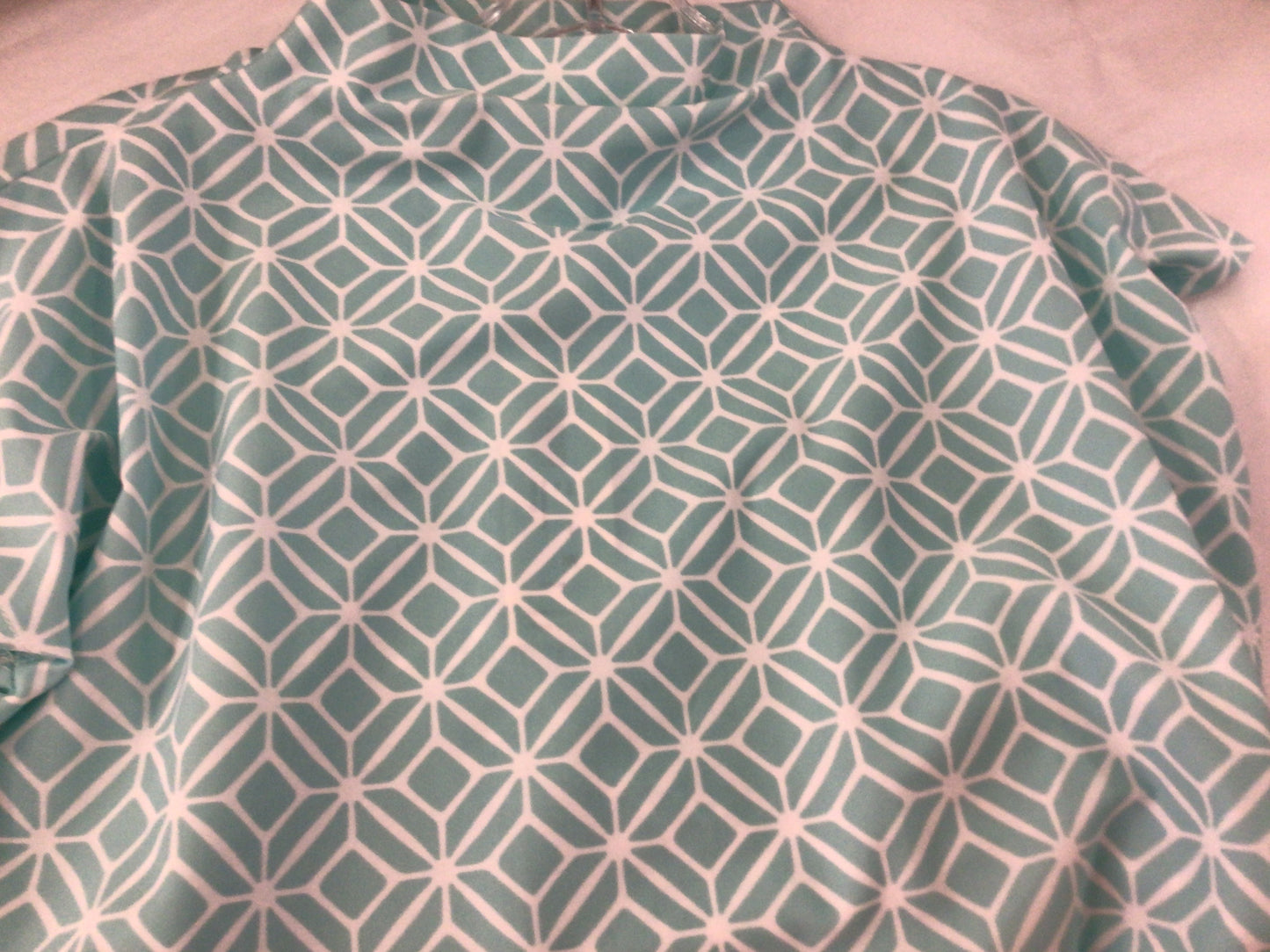 Tillie Top in Star Lattice Light Blue by Jude Connally