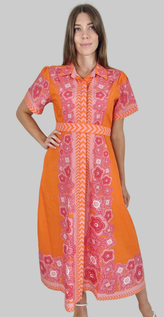 Chelsea Maxi Dress in Peony by Isla Payal