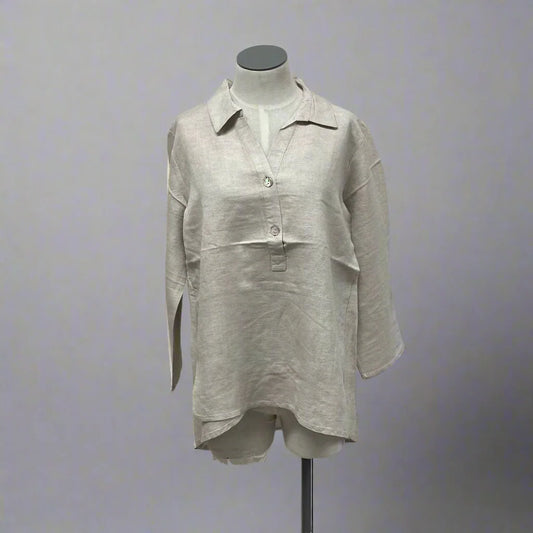 Double Layer Tunic in Khaki by Toofan