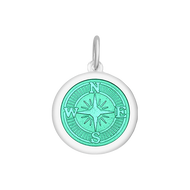 Medium Charm Pendant 27 mm Compass Rose in in Seafoam by LOLA & Company