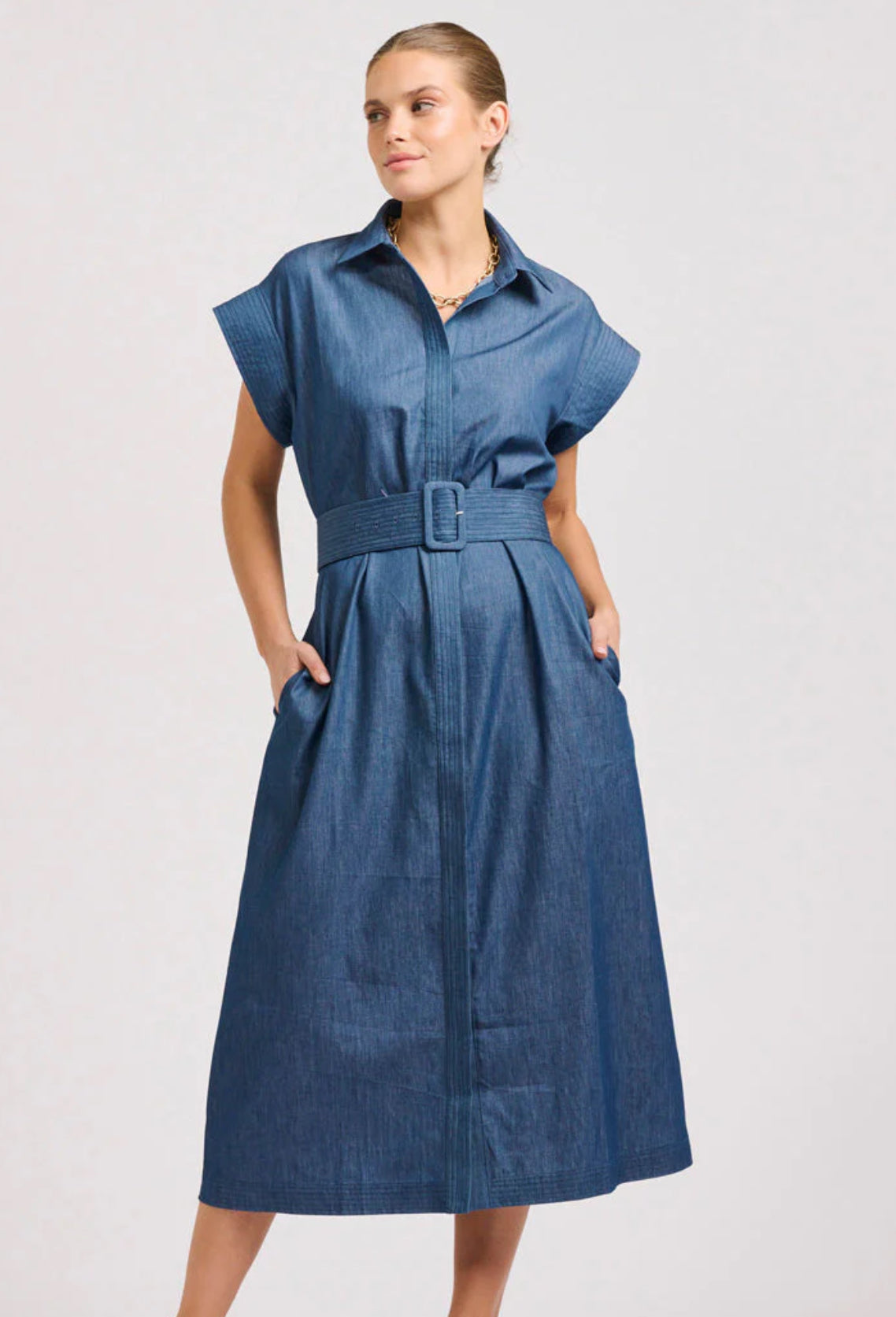 Fifi Shirtdress in Chambray by Shirt