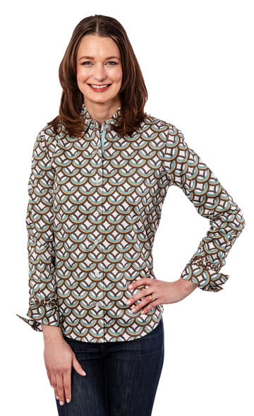 Rome Shirt in Green Chocolate Loops