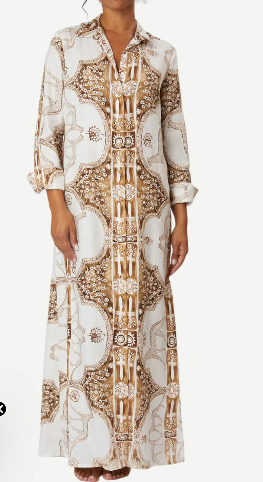 Chemisier Dress in Sahara by Ferdinando
