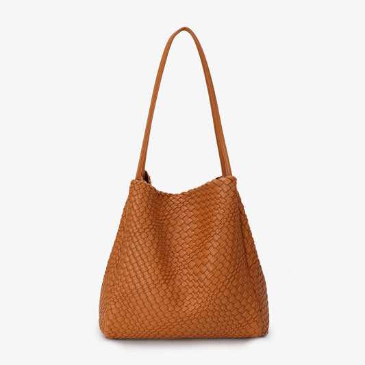 Hollace North South Tote in Taupe by Remi Reid