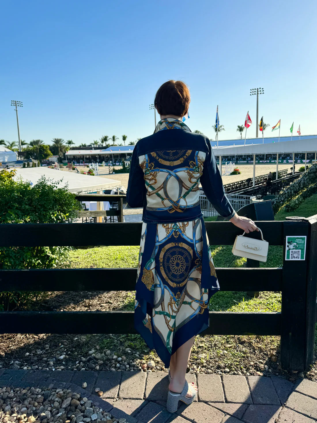 Blue Dress Stirrups by Stacey Bradley