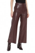 Vegan Leather Wide Leg (28 inseam) in Double Expresso by Lysse 3253