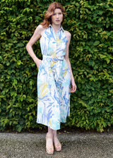 Princess Seam Sleeveless Dress in Aquamarine by Never a Wallflower