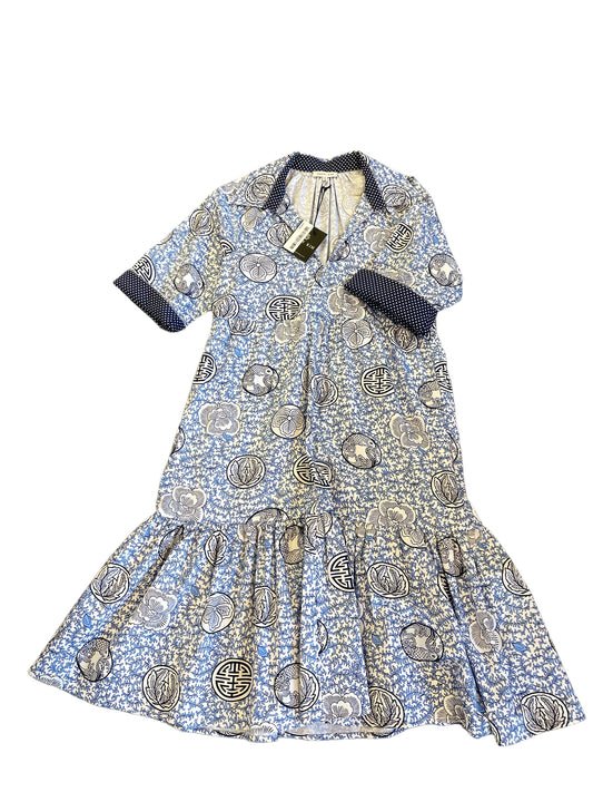 Rebecca Dress in Navy Medallion by Patty Kim