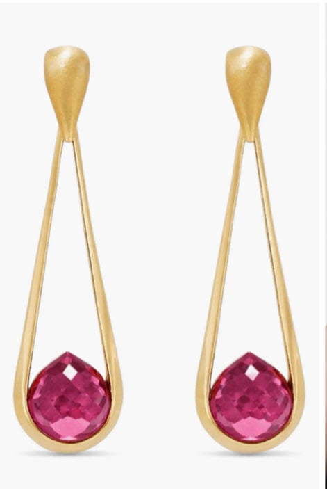 Samui Earrings in Siam Pink by David Davidson