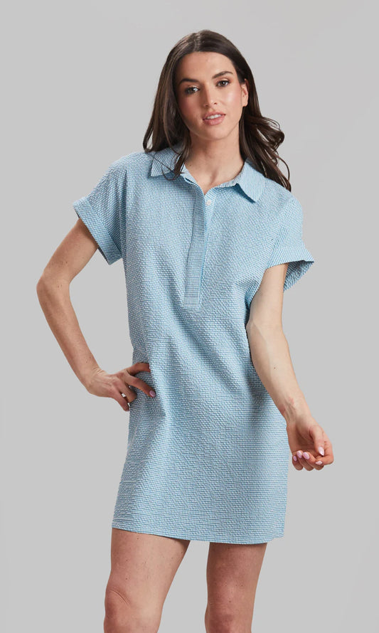 Kyle Dress in Turquoise by Peace of Cloth