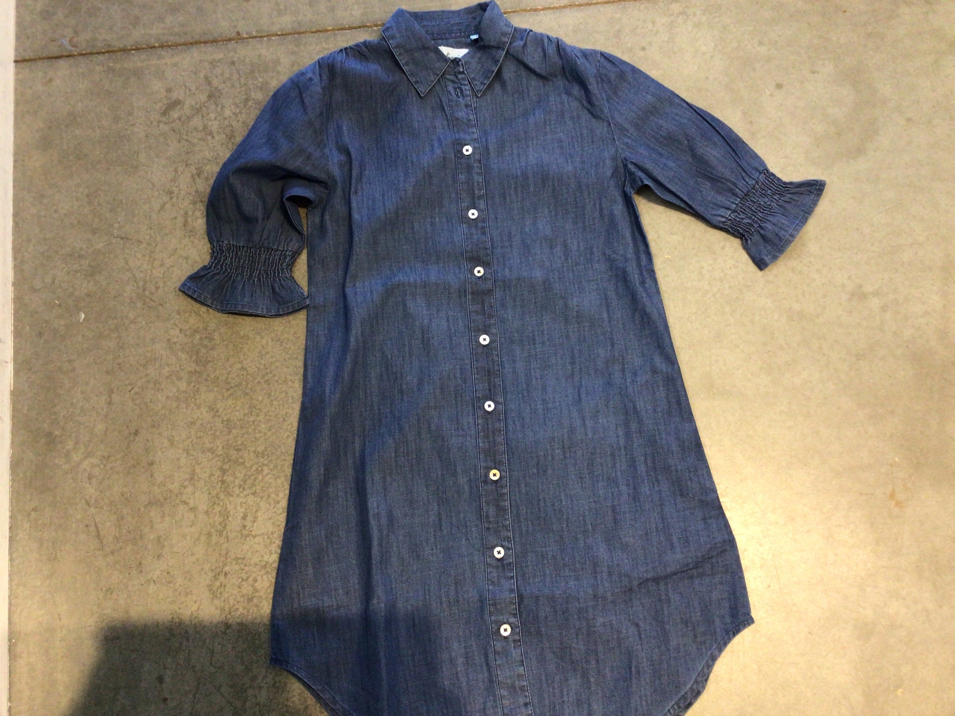 Atlantic Dress in Denim by Dizzy Lizzie  Poshabilities