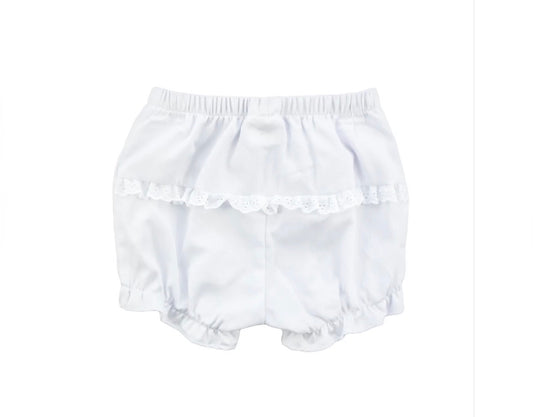 Ruffle Leg Bloomer white by Florence Eiseman