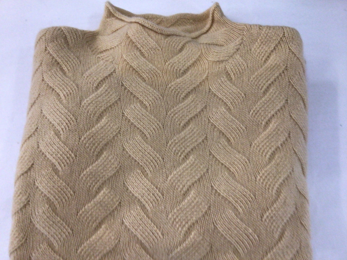 Gracie Cashmere Basketweave Sweater in Pebble by Tyler Boe