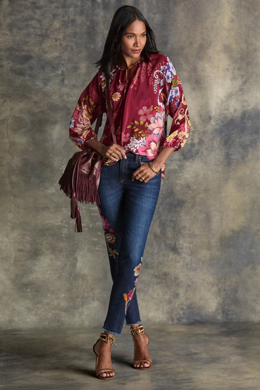 Margot Blouse in Rolando by Johnny Was