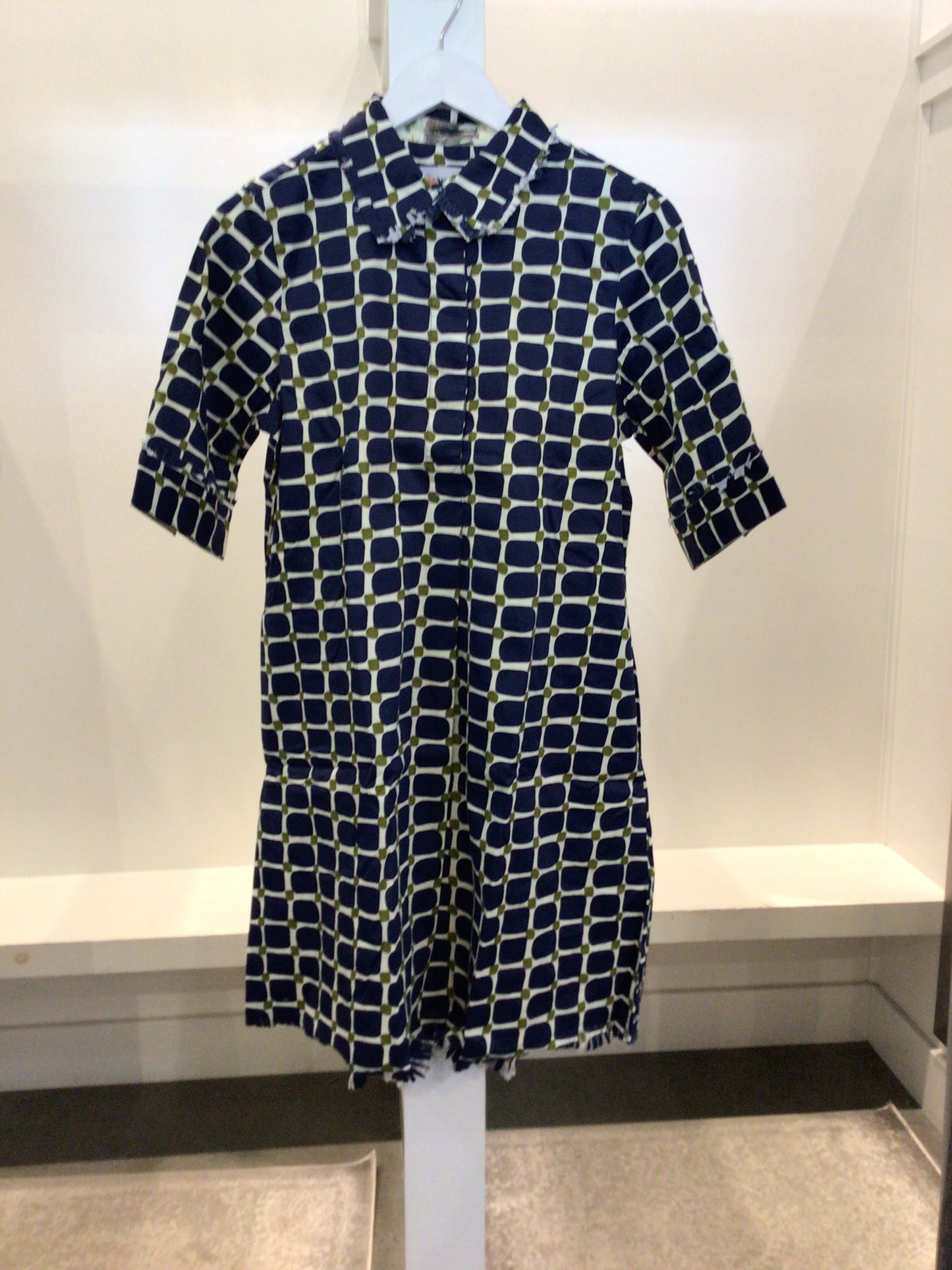 Chatham Blue Green Grid Dress by Dizzy Lizzie