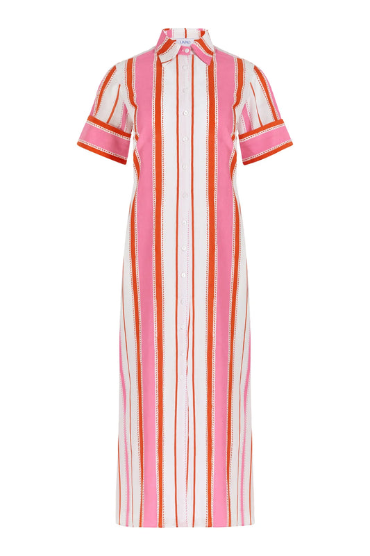Gibbons Dress in Boardwalk Stripes by Livro