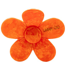 Load image into Gallery viewer, Gigi Orange Flower Hairclip by Linny Co

