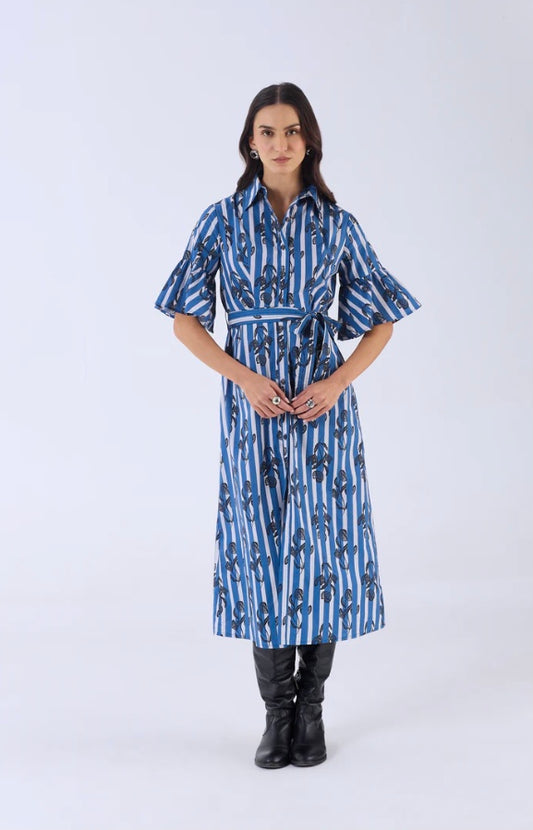 Brooke Dress in Haven Blue