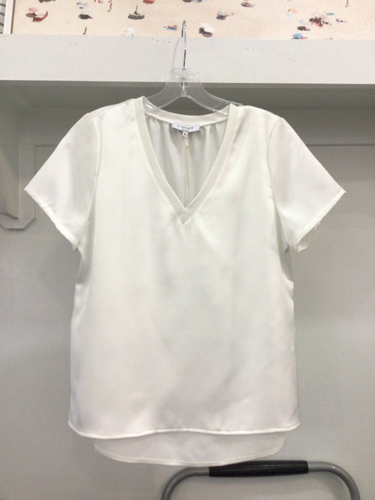 V-Neck Tee in White by J. Society