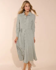 Kitty Dress in Braided Geo Loden by Jude Connally