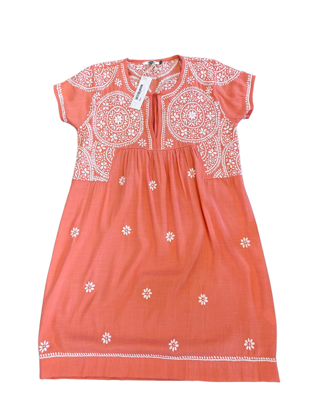 Easy Wear Peach Dress by Dolma