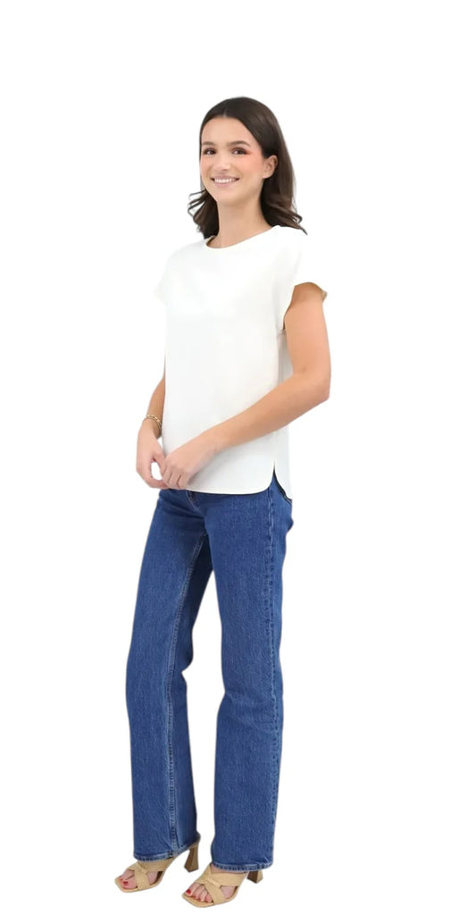Tee Shirt (9426) in Ivory by Estelle and Finn