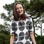 Chatham Dress Black and White Palm Fronds Print by Dizzy Lizzie