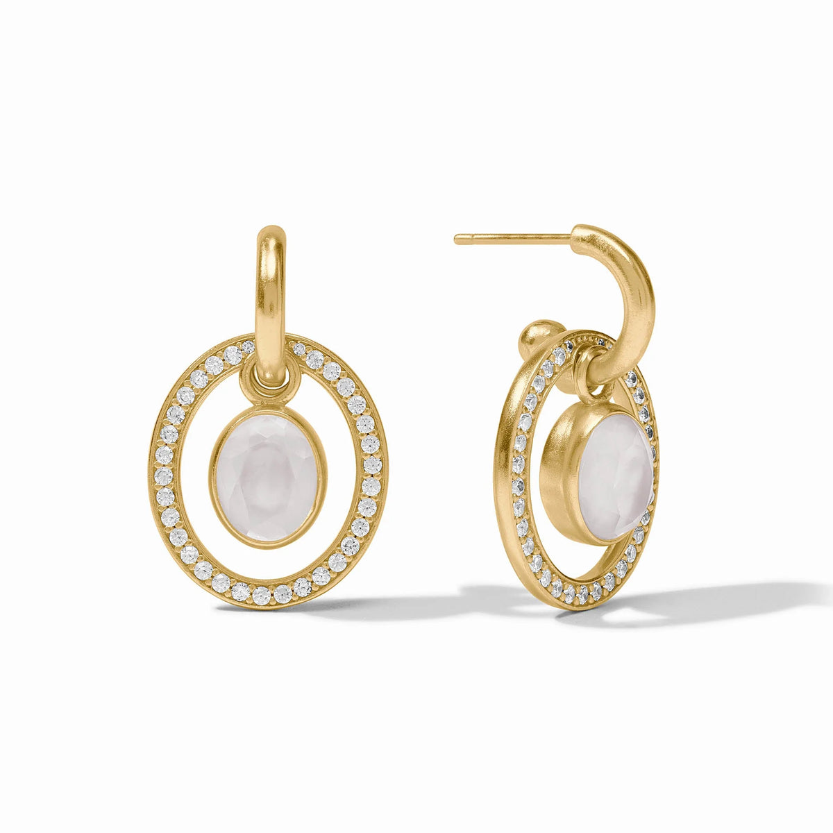 Stardust 6-in-1 Earring in Gold with Clear Crystal by Julie Vos