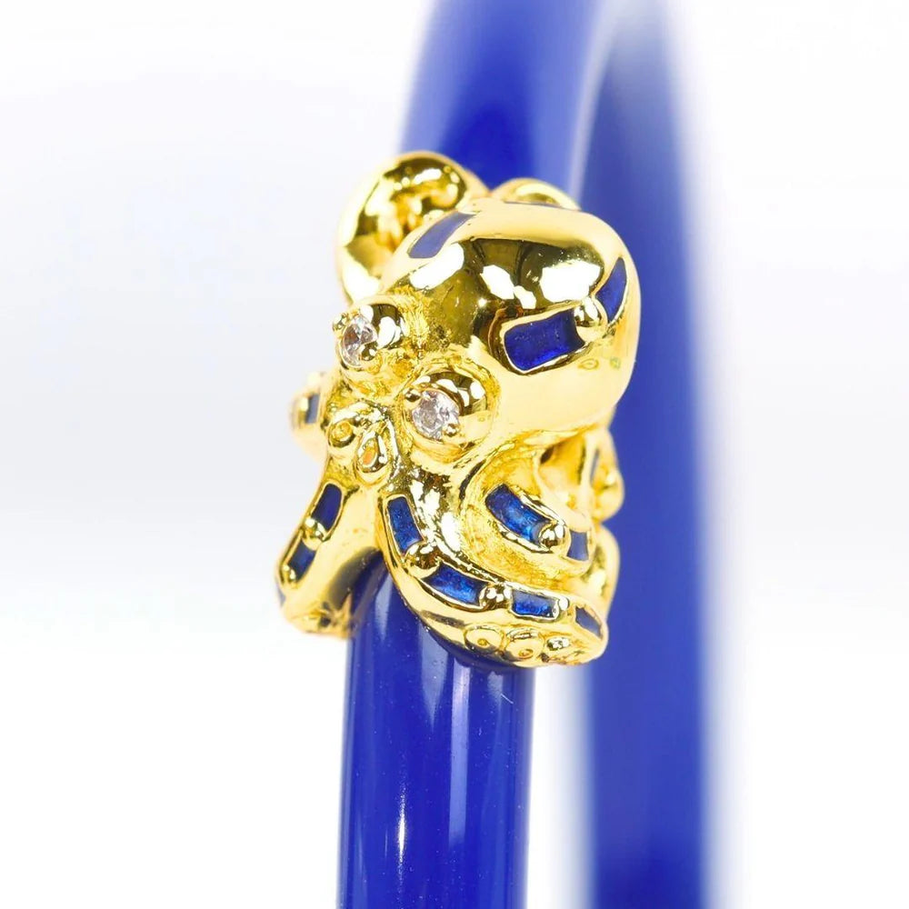 Fauna Octopus All Weather Bangle in Lapis-Medium